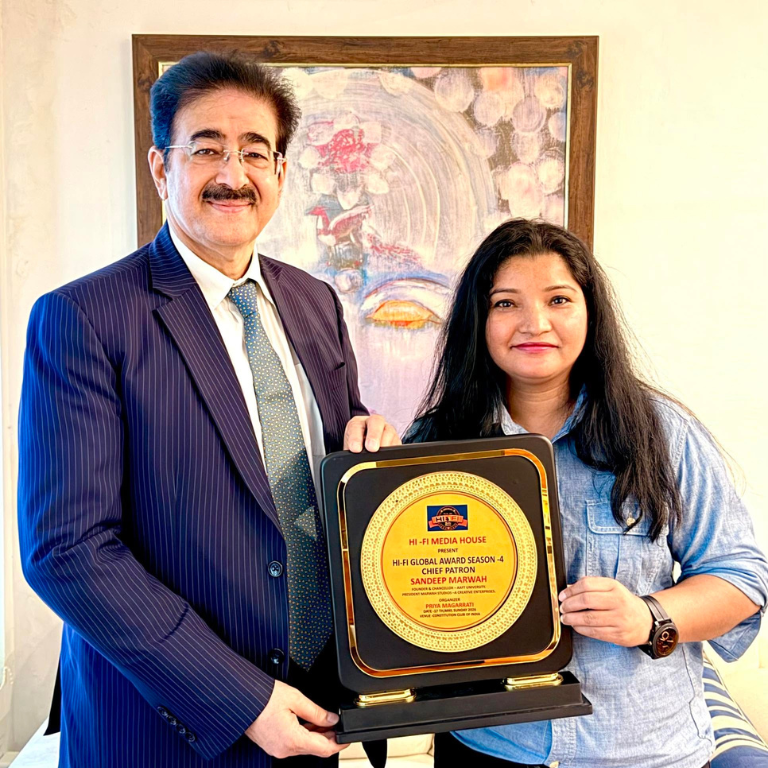 Dr. Sandeep Marwah Honoured by Hi Fi Global Awards, Nepal for Strengthening India-Nepal Relations 2