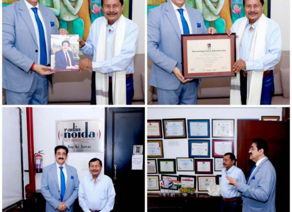 Vice President of Film Federation of India Hirachand Dand Visits Marwah Studios 3