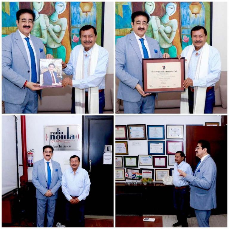Vice President of Film Federation of India Hirachand Dand Visits Marwah Studios 3