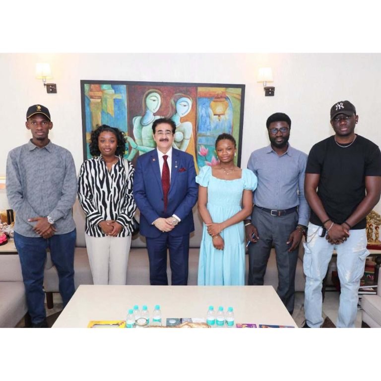 Team of Afro Asian Students Association Visits Marwah Studios to Strengthen Asia-Africa Student Relations 5
