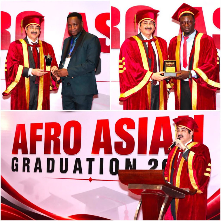 Dr. Sandeep Marwah Addresses Over 700 International Graduates as Chief Guest at Afro Asia Student Connection in India Convocation 1