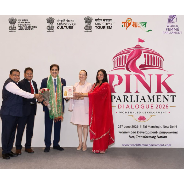 Dr. Sandeep Marwah Honoured by World Femme Parliament for Outstanding Contribution to Women’s Empowerment 2