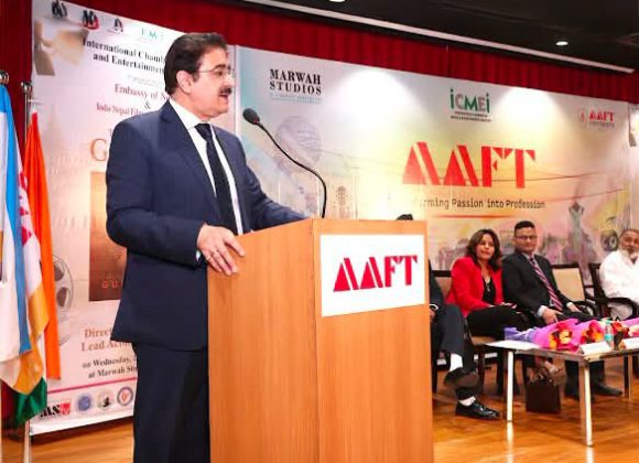“Every Obstacle Became a Stepping Stone” – Dr. Sandeep Marwah Delivers Emotional Address on 33 Years of AAFT 751549679_1222474920006067_7131867830662438530_n
