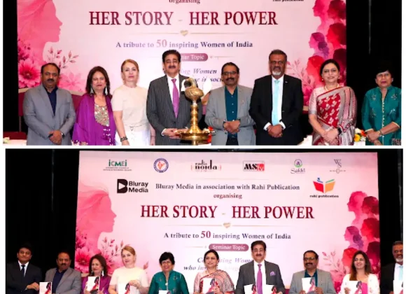 Dr. Sandeep Marwah Inaugurates Seminar on Women Empowerment and Launches Her Story Her Power at IIC 756142356_1751781629498557_7847654665043699949_n