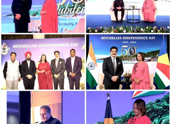 Dr. Sandeep Marwah Attends 50th National Day Celebrations of Seychelles 764711609_4452676784971360_4159395891040191439_n