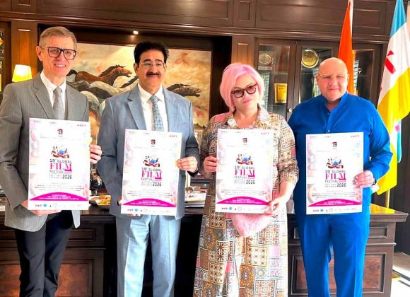Poster of 19th Global Film Festival Noida 2026 Launched by Russian Delegation at Marwah Studios 767363788_4537612436485843_1446423956920041407_n