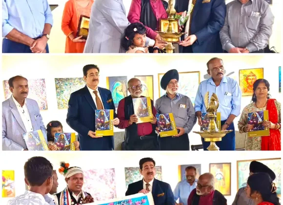 Padma Shri Biman Bihari Das Honours Dr. Sandeep Marwah at ‘The Painted Prayer’ Art Exhibition 769057794_2589363794831885_868510132693487196_n