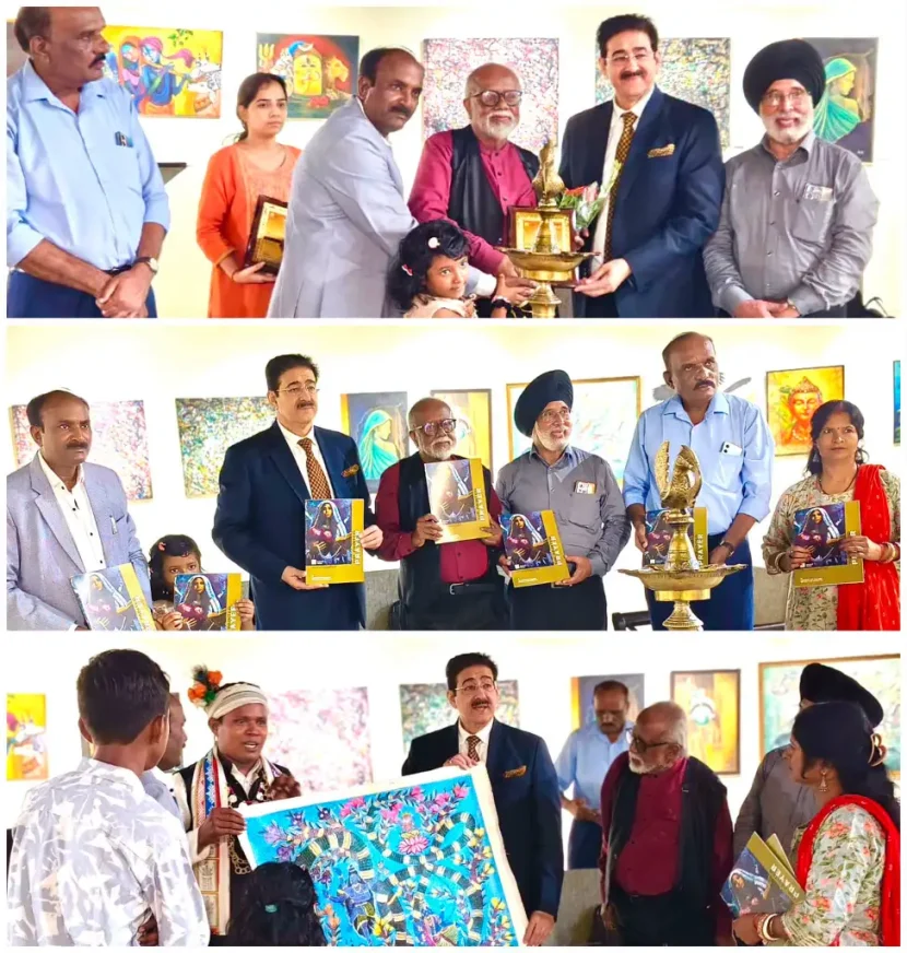 Padma Shri Biman Bihari Das Honours Dr. Sandeep Marwah at ‘The Painted Prayer’ Art Exhibition 769057794_2589363794831885_868510132693487196_n