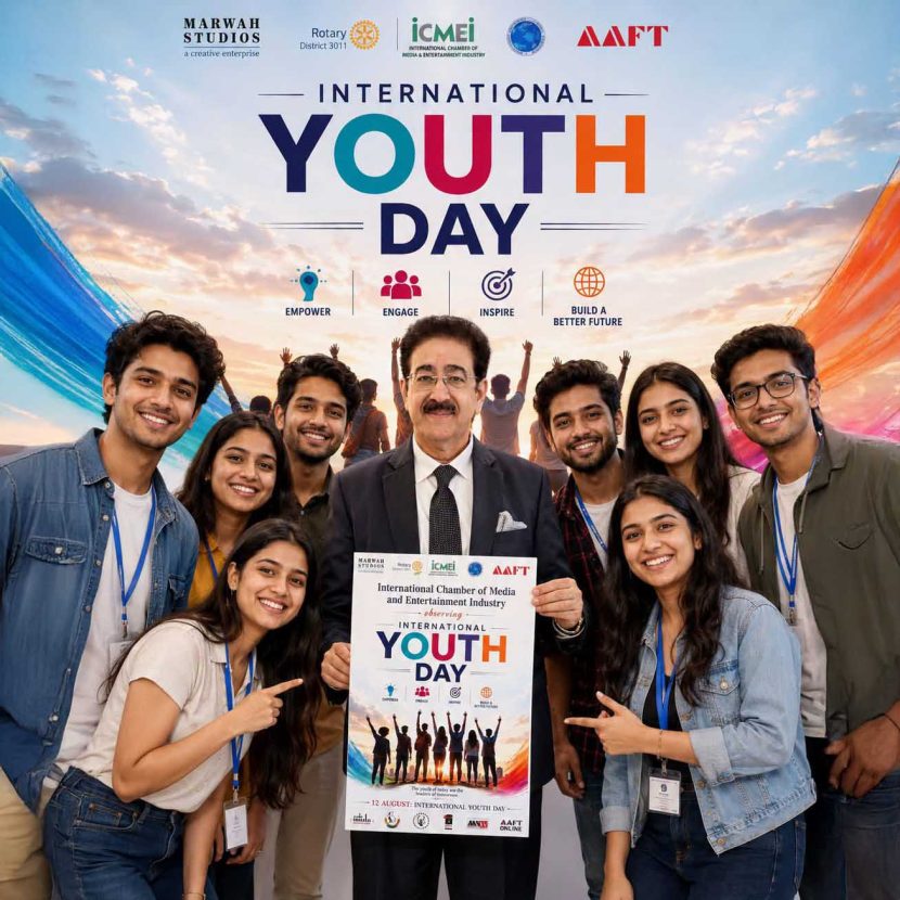 International Youth Day Celebrated by Rotary International and AAFT at Marwah Studios 769168922_1767200054572998_9182851570128562191_n