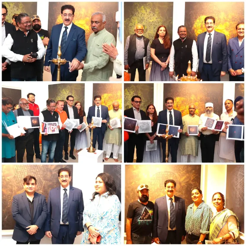 Sandeep Marwah Inaugurates ‘Above the Firmaments’ Painting Exhibition at Triveni Kala Sangam 769318074_880100031574322_6422593639713239201_n