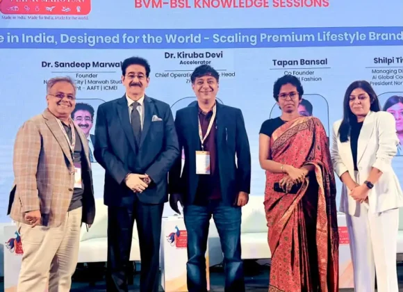 Sandeep Marwah Speaks at ‘Brands India’ Panel Discussion at Bharat Mandapam 771801987_1569788711469857_8849834012228169774_n