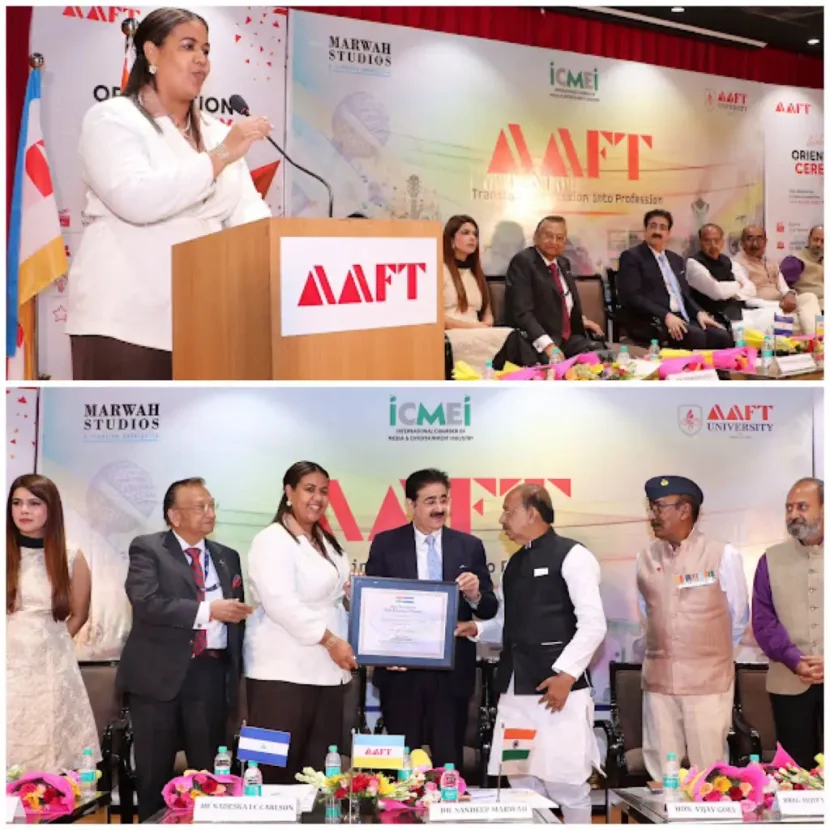 H.E. Ms. Nadeska Imara Cuthbert Carlson Conferred with Patronship of Indo Nicaragua Film and Cultural Forum 778985000_2246470416140033_5789368066811939865_n