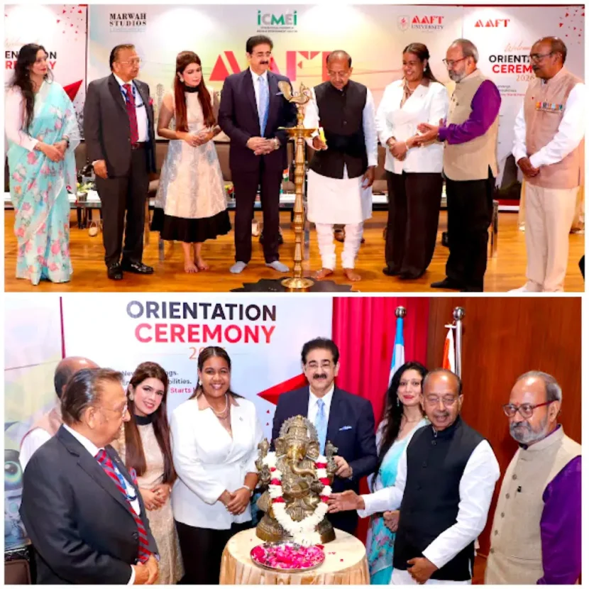 New Batch of AAFT Inaugurated by Eminent Dignitaries at Marwah Studios, Noida 780072428_1077704468085234_1422820545997849791_n