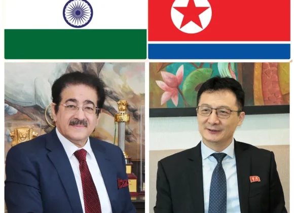 Sandeep Marwah Congratulates Ambassador of DPR Korea and People on National Liberation Day a7b0c827-9adf-450e-a311-f37cb9a74101