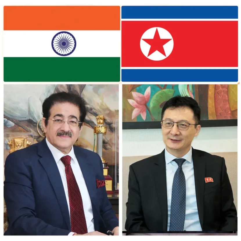 Sandeep Marwah Congratulates Ambassador of DPR Korea and People on National Liberation Day a7b0c827-9adf-450e-a311-f37cb9a74101