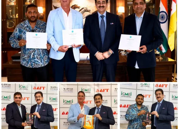 US and Malaysian Delegates Visit Marwah Studios to Explore Trade Possibilities and Cultural Collaborations 785600076_1377706373869830_7354452859569294574_n