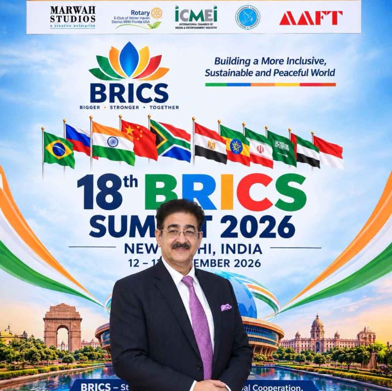 Sandeep Marwah Congratulates India on Hosting the 18th BRICS Summit 2026 806420568_1884359989208421_419962564446761494_n-1