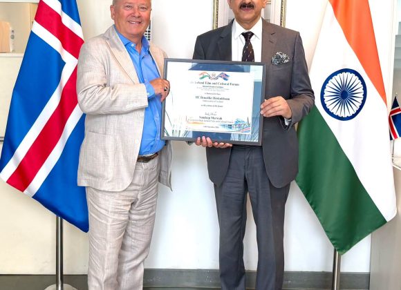 Icelandic Ambassador H.E. Benedikt Höskuldsson Becomes Patron of Indo-Iceland Film and Cultural Forum 807957040_1886996862279482_8518599522373039936_n