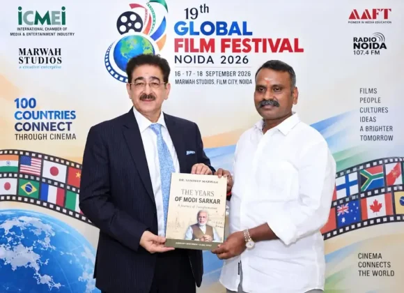 Dr. Sandeep Marwah Presents His Book on Prime Minister Narendra Modi to Union Minister Dr. L. Murugan 795523610_1267525418832942_109827189927669733_n