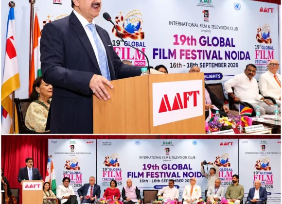 Dr. Sandeep Marwah Highlights Four Decades of Building North India’s Creative Ecosystem at 19th Global Film Festival Noida 815585373_1092141086619967_4107469110727706071_n