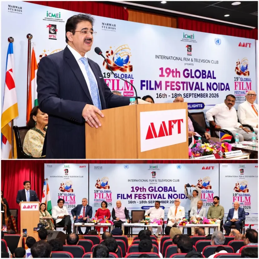 Dr. Sandeep Marwah Highlights Four Decades of Building North India’s Creative Ecosystem at 19th Global Film Festival Noida 815585373_1092141086619967_4107469110727706071_n