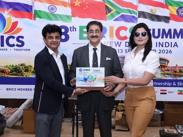 Sandeep Marwah Honoured by Bulgaria’s Council for European Indian Business & Cultural Relation 825279082_1061582513340316_1379798849834099818_n