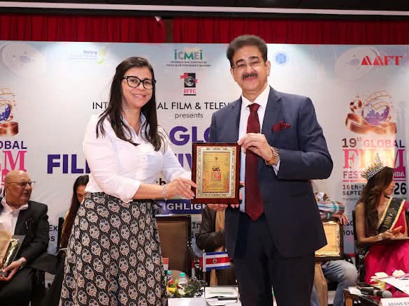 Costa Rican Diplomat Gaudi Patricia Felicitated at 19th Global Film Festival Noida 2026 829356510_1652031163210640_4090412445983863086_n