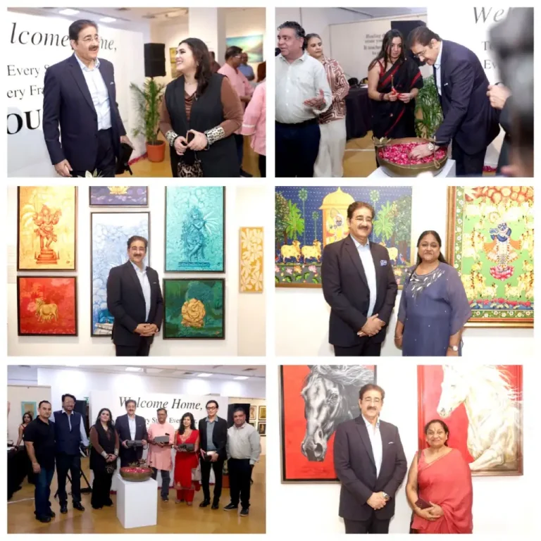 Dr. Sandeep Marwah Inaugurates “Sacred Fragments – A Journey Home” at India Habitat Centre 855693576_28216015051410647_6515225665420202569_n