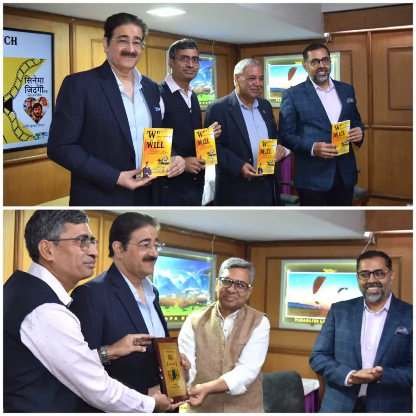 Dr. Sandeep Marwah Launches Two Books by CA Manish K. Sinha at Himachal Bhawan 856854435_1657175619461471_5102400697508044656_n-1