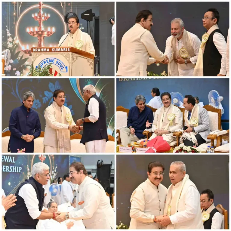 Dr. Sandeep Marwah Inaugurates Brahma Kumaris’ Global Summit 2026 at Mount Abu, Honoured with “Jewel of Bharat” Award 859141563_4369289463383845_7863774199535805970_n-1