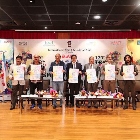 Poster of 12th Global Literary Festival Noida Launched at Marwah Studios 860313195_1919149662780596_7372223591061755949_n